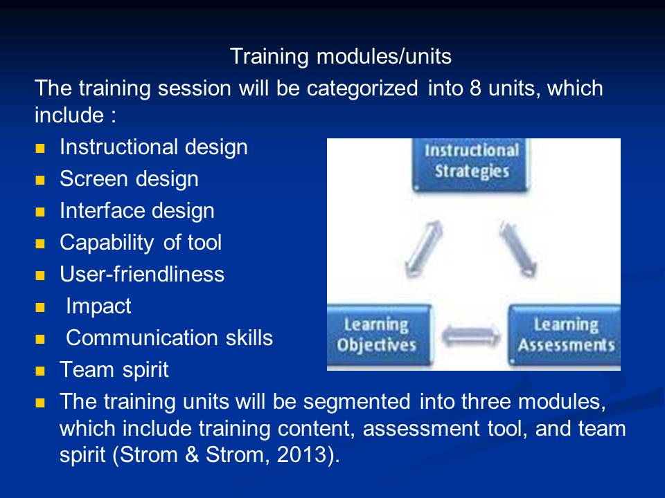 Training modules/units