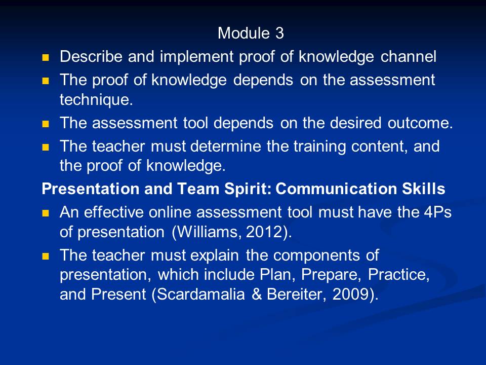 Presentation and Team Spirit: Communication Skills