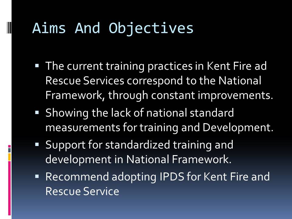 Aims And Objectives