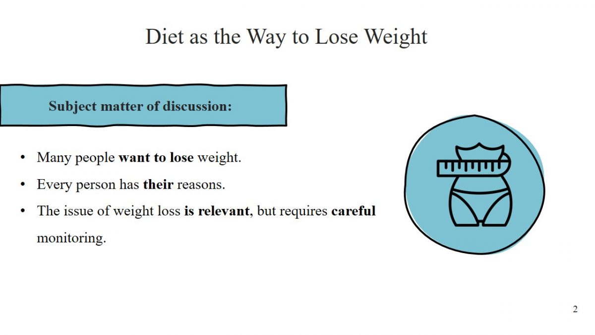 Diet as the Way to Lose Weight