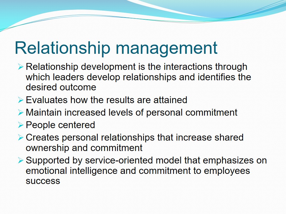 Relationship management