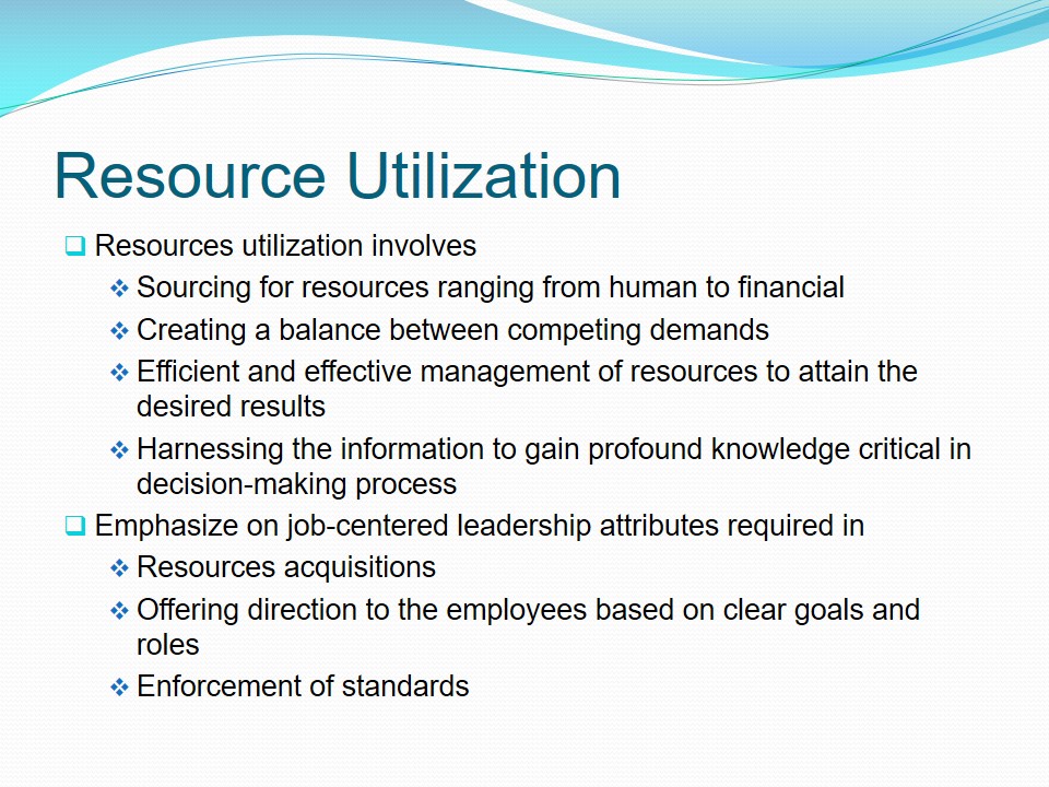 Resource Utilization