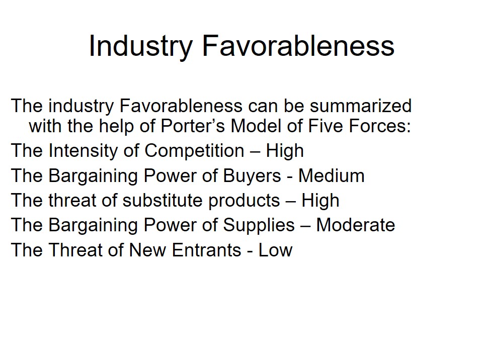 Industry Favorableness
