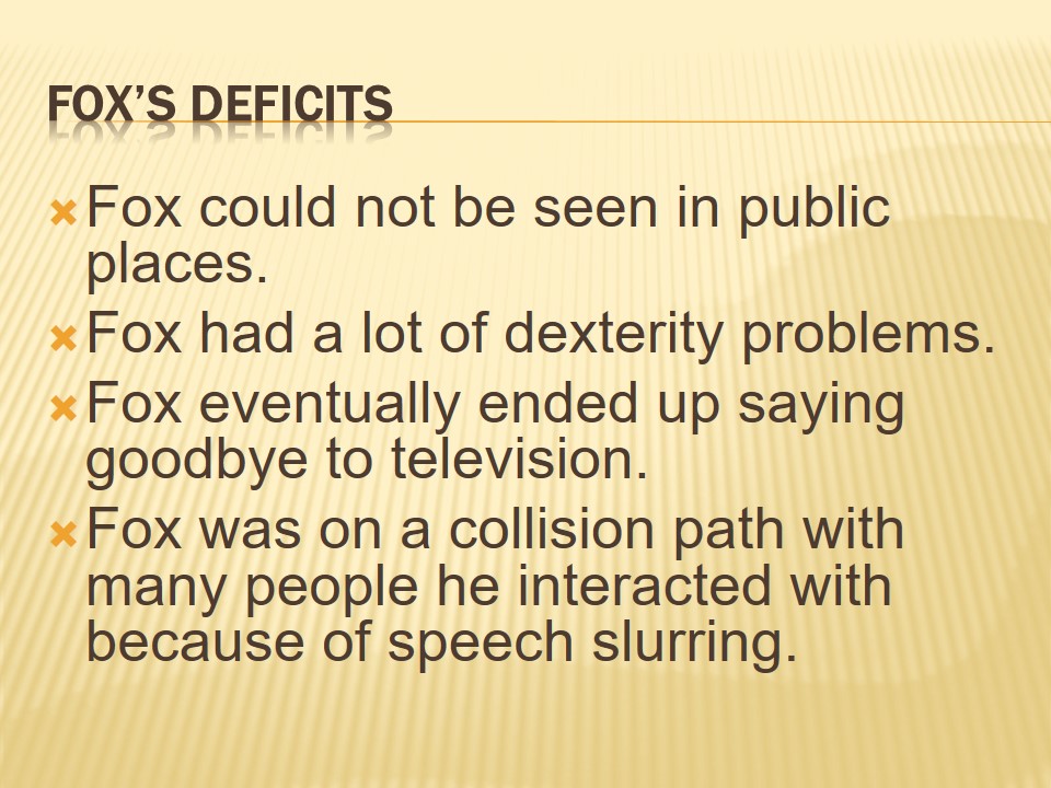 Fox’s deficits