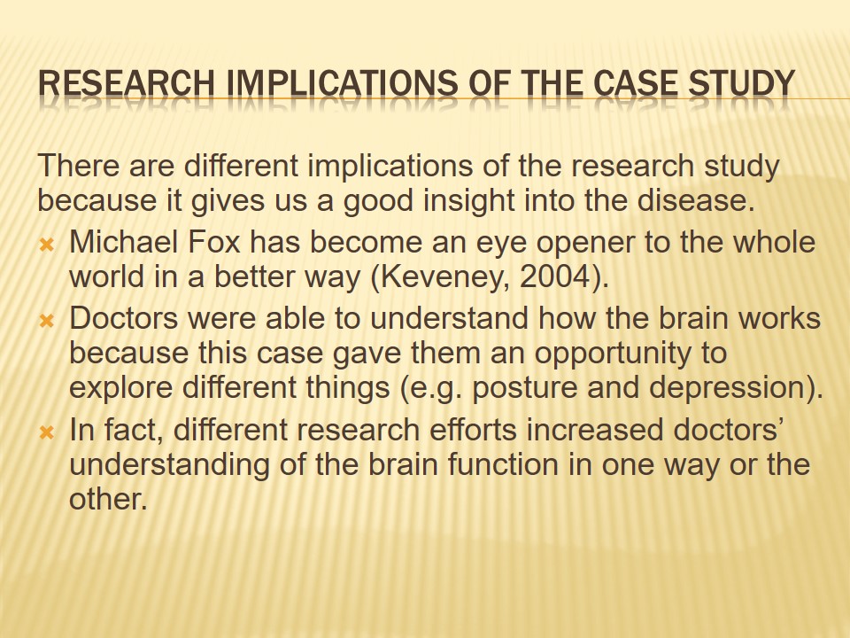 Research Implications of the Case Study