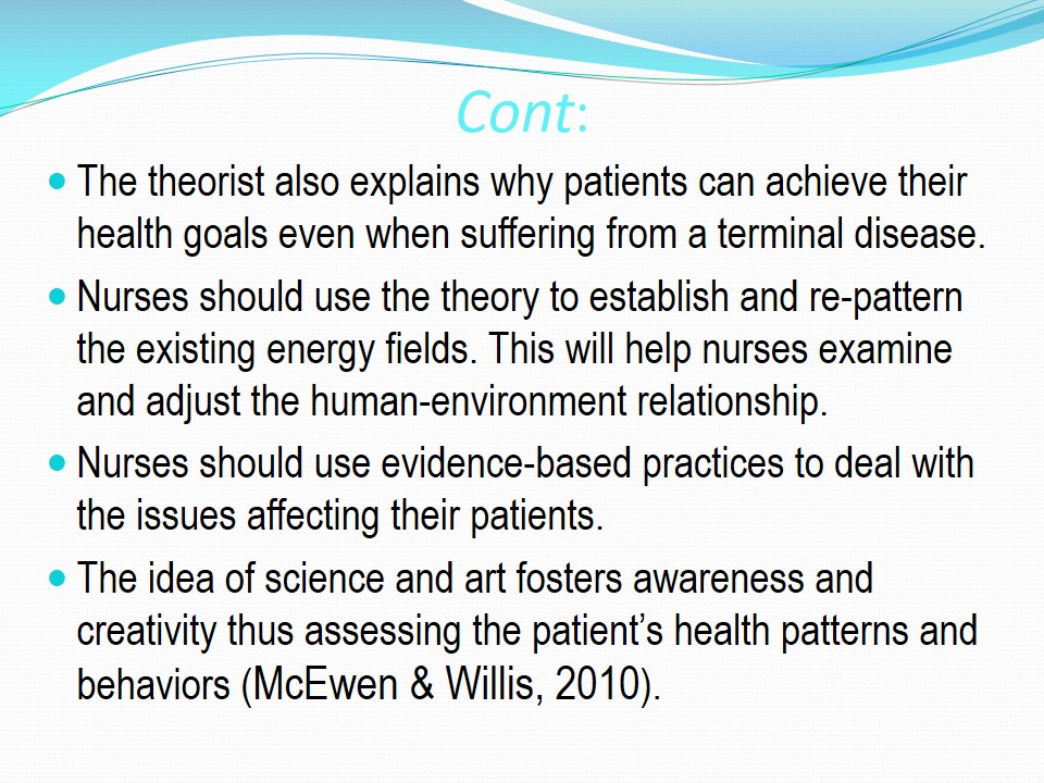 Applying the Theory to Understand the Assessment of Patients’ Patterns of Health Behavior