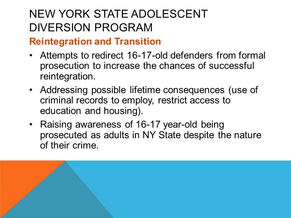 New York State Adolescent Diversion Program