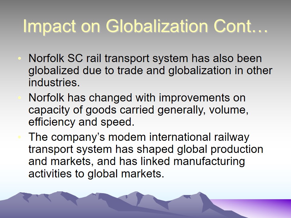 Impact on Globalization