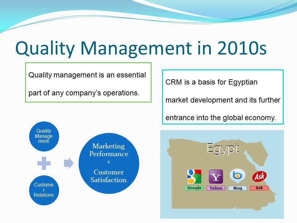 Quality Management in 2010s