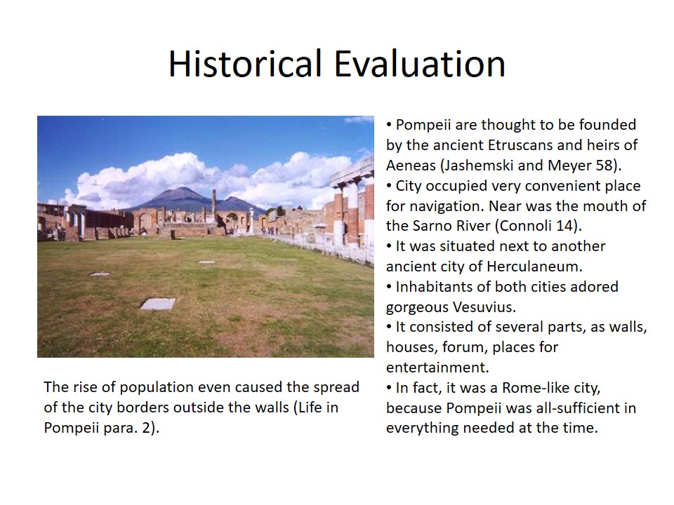 Historical Evaluation