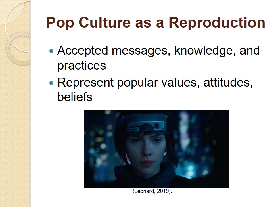 Pop Culture as a Reproduction