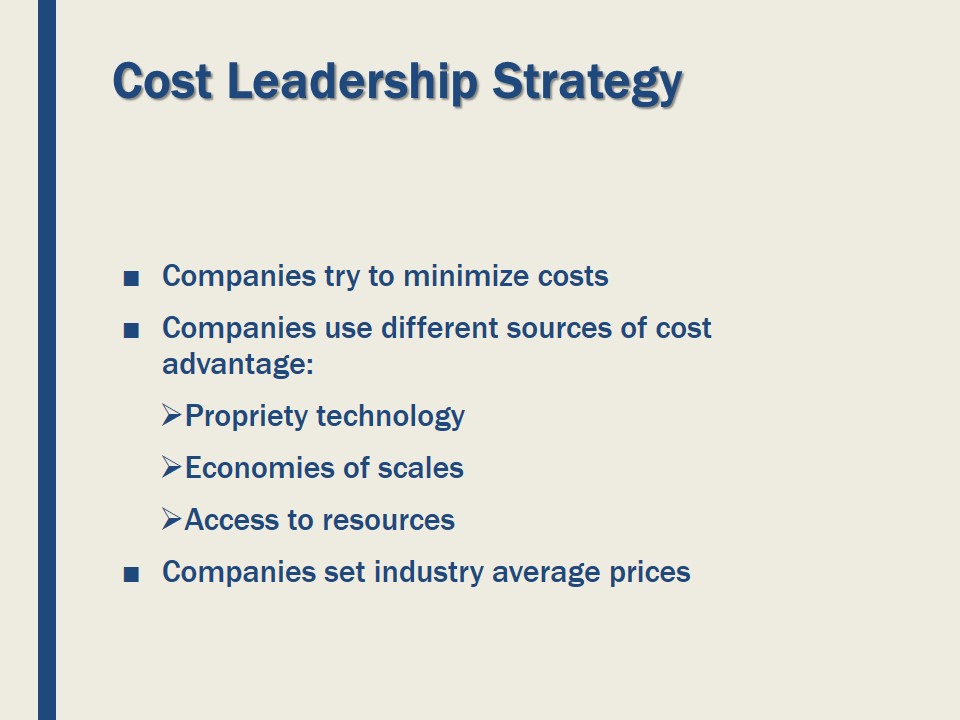 Cost Leadership Strategy