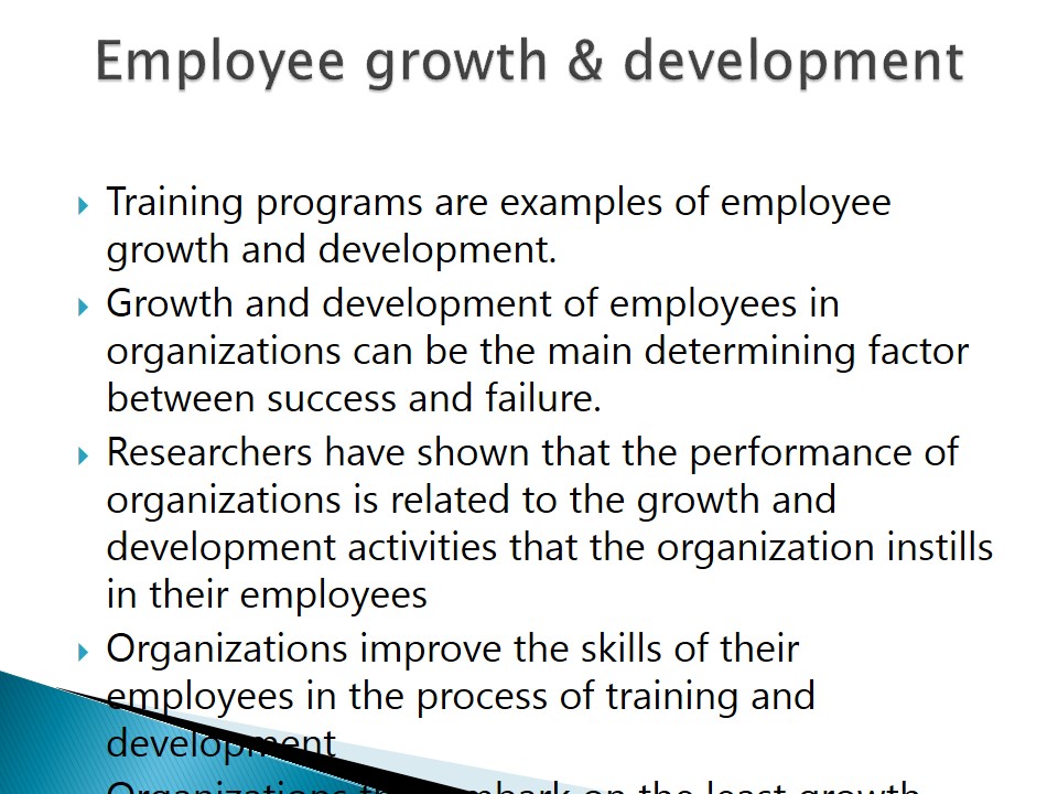 Employee growth & development