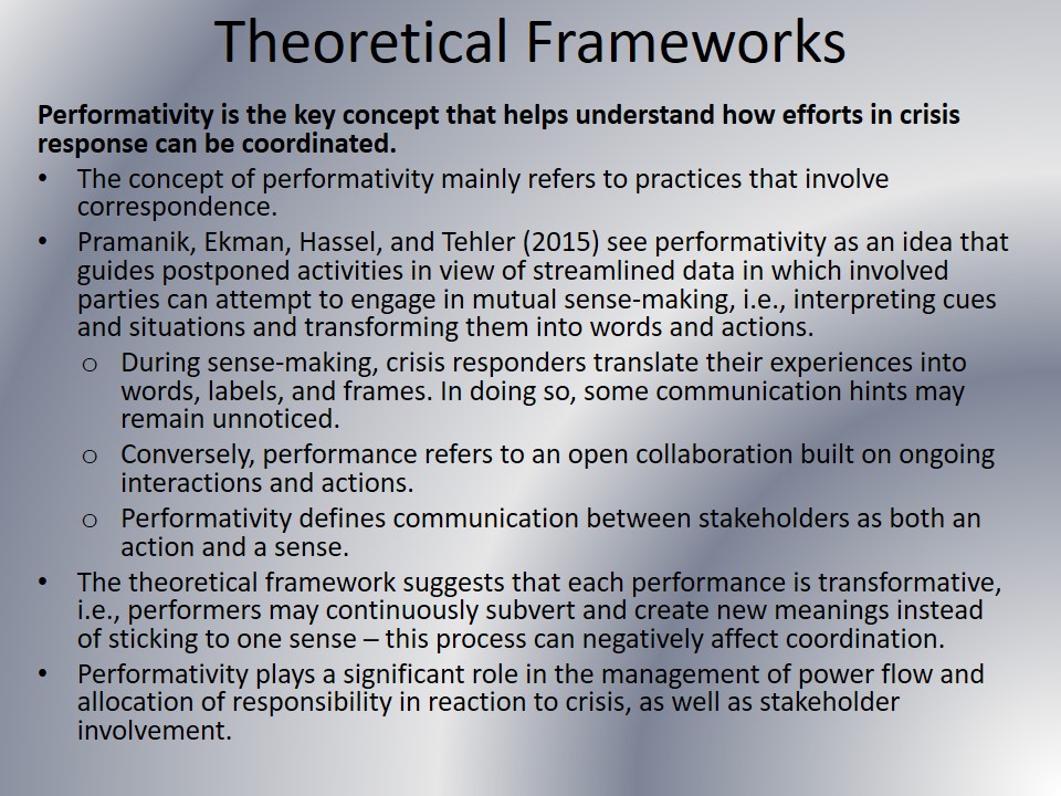 Theoretical Frameworks