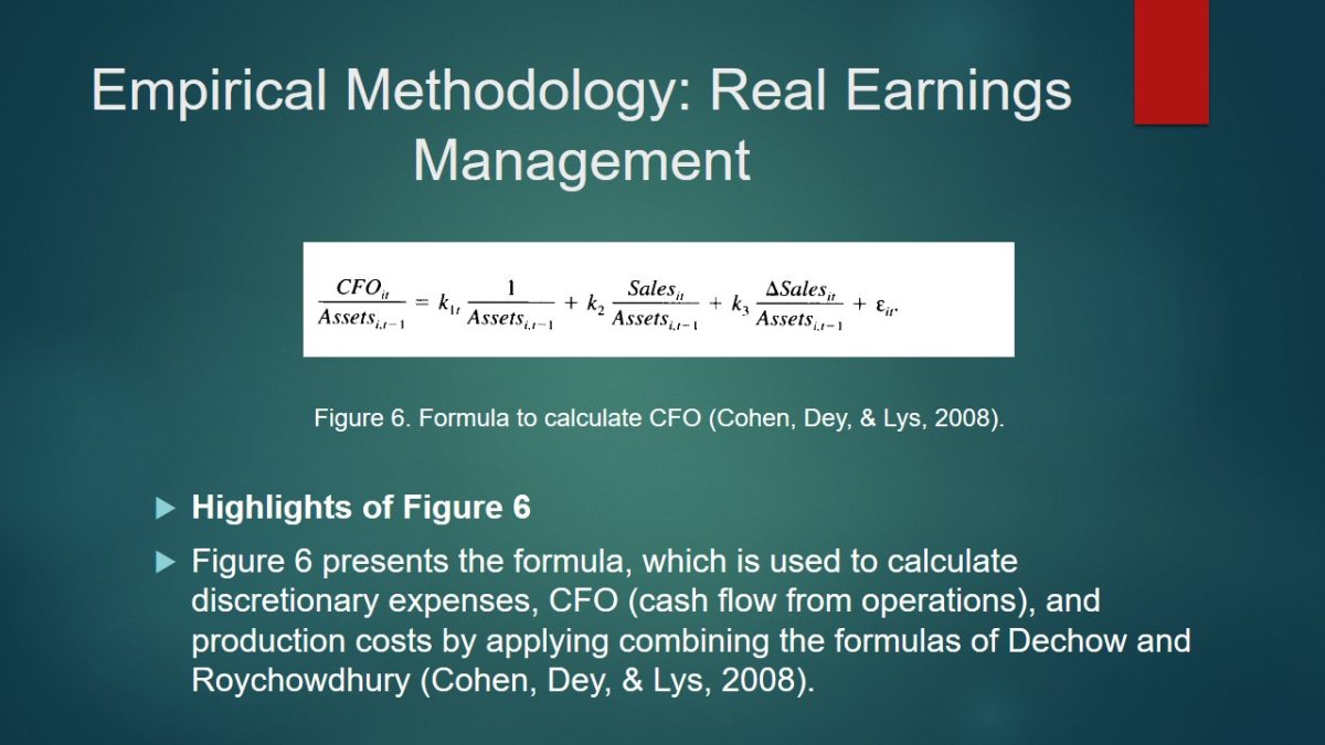 Real Earnings Management