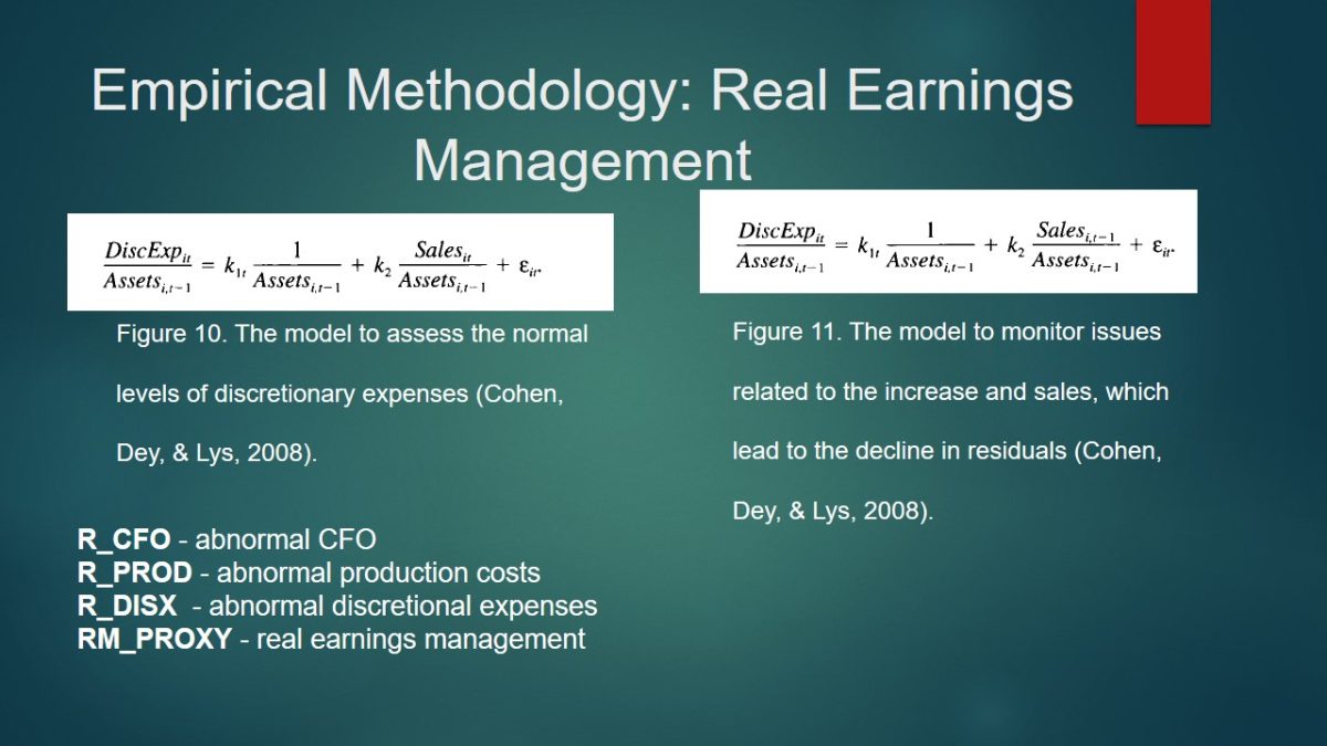 Real Earnings Management 