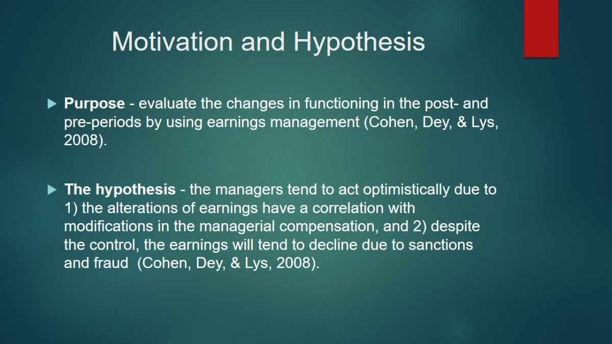 Motivation and Hypothesis