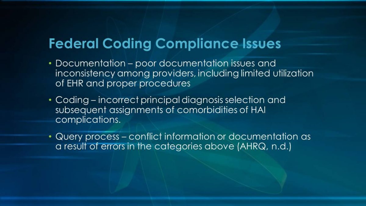 Federal Coding Compliance Issues