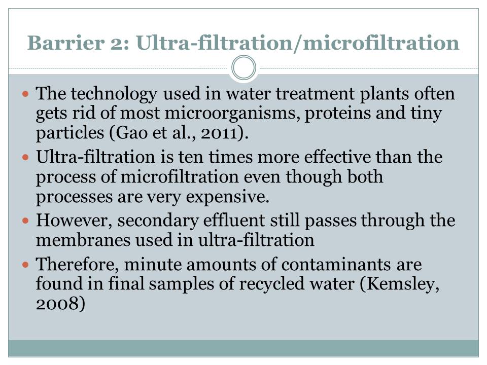 Ultra-filtration/microfiltration 