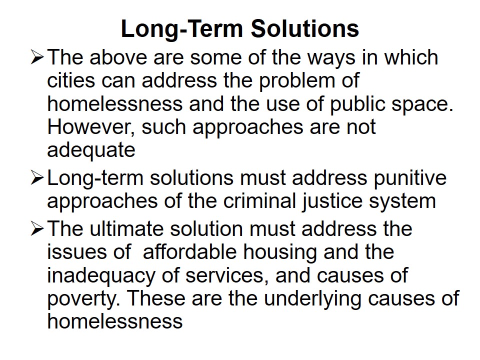 Long-Term Solutions