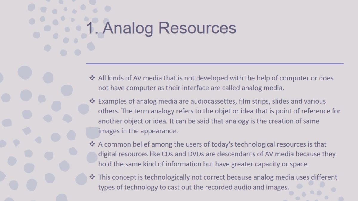 Analog Resources