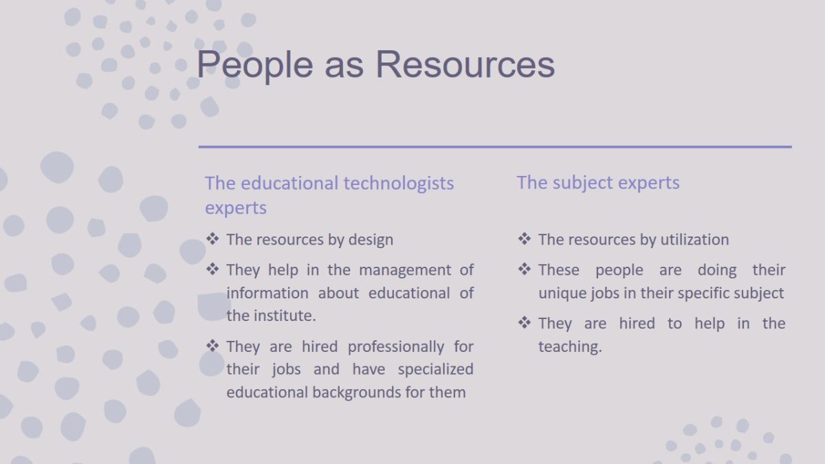People as Resources