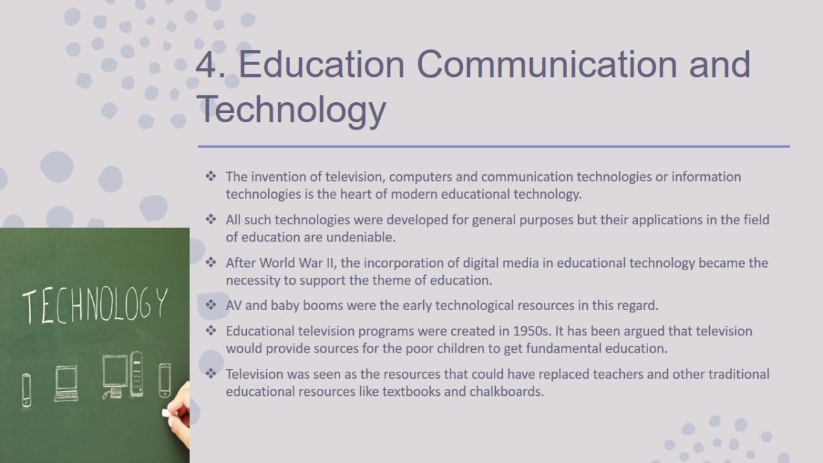 Education Communication and Technology