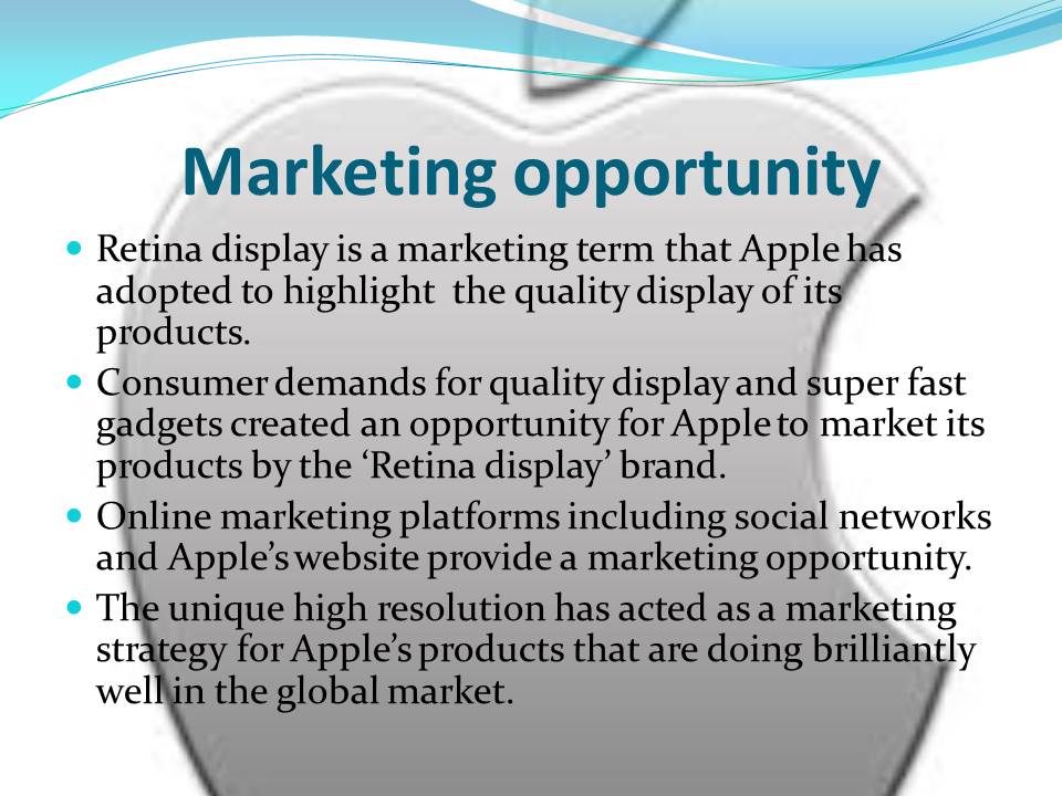 Marketing opportunity