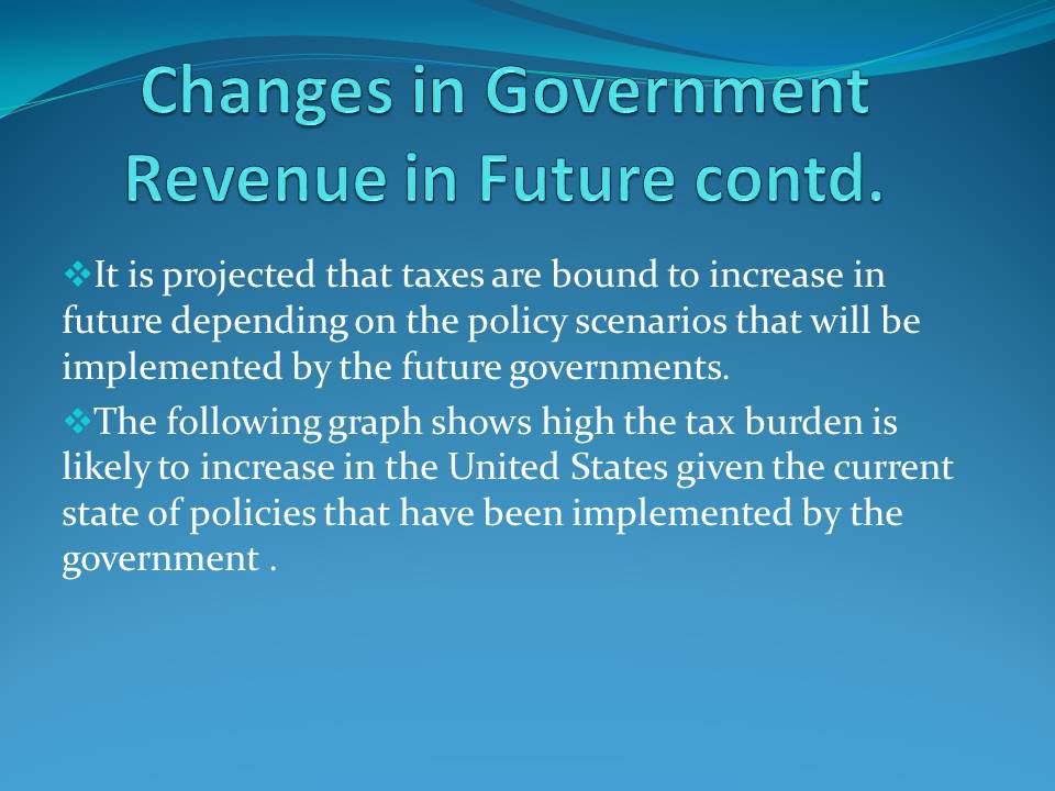 Changes in Government Revenue in Future