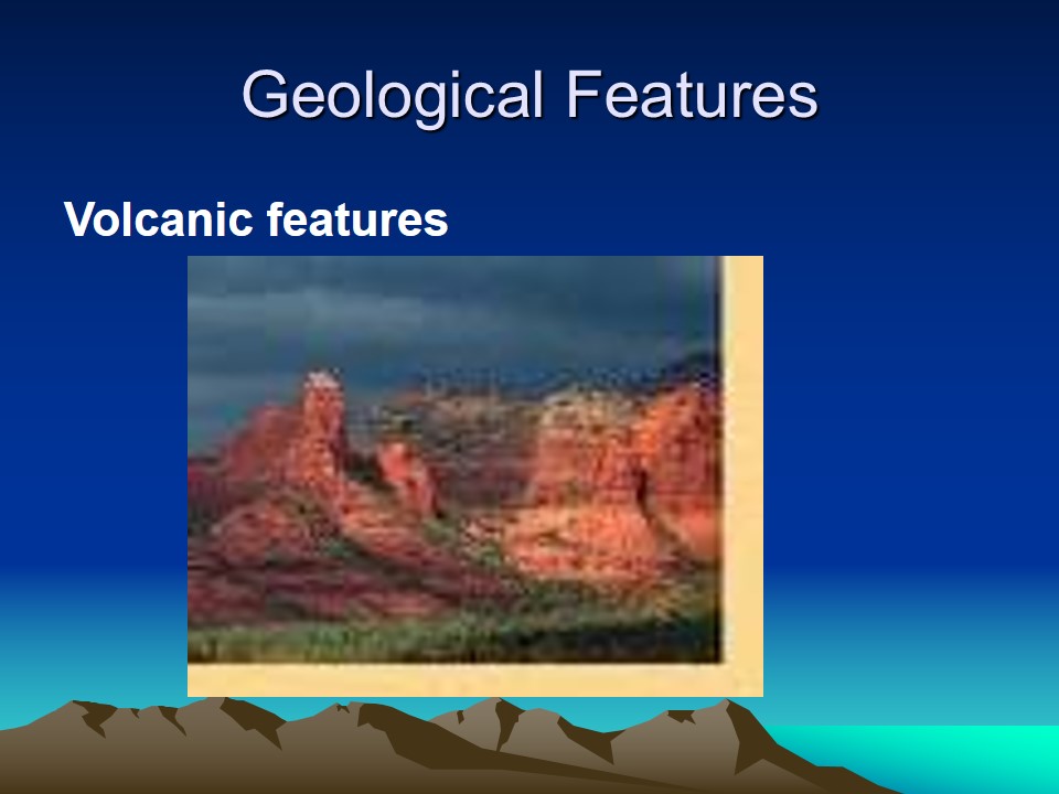 Volcanic features