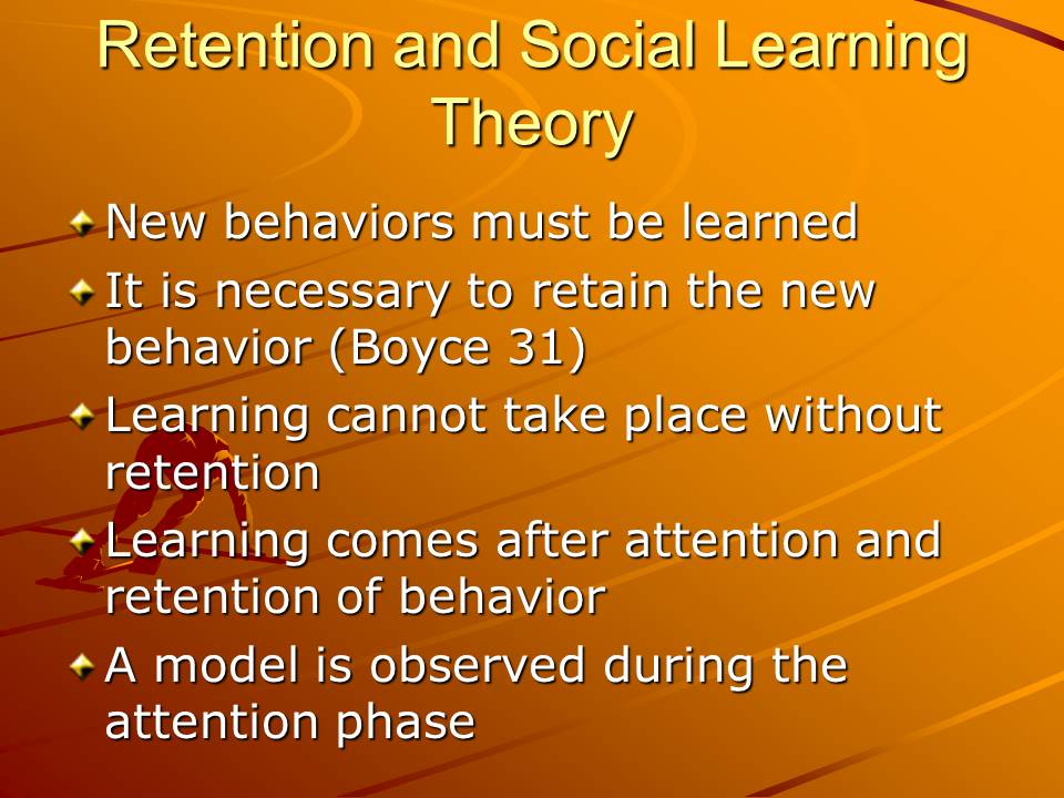 Retention and Social Learning Theory