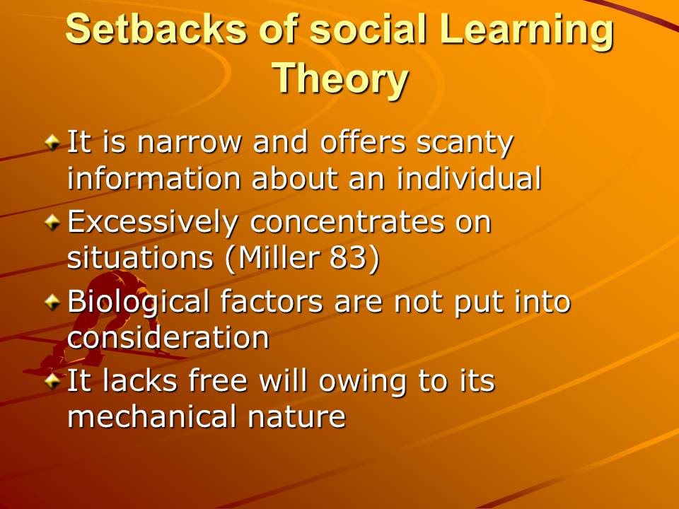 Setbacks of social Learning Theory