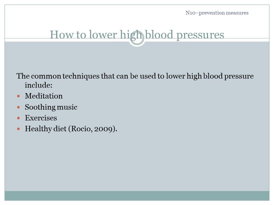 How to lower high blood pressures