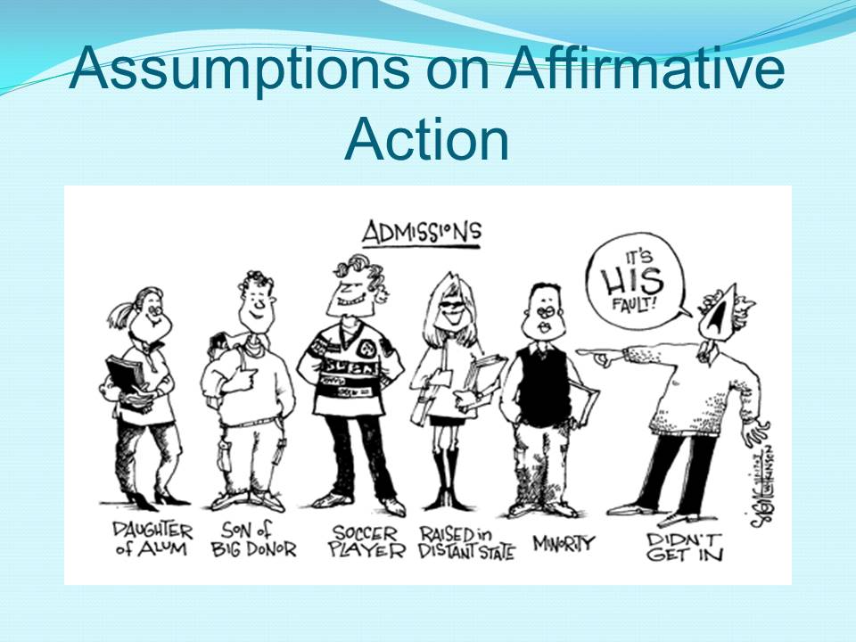 Assumptions on Affirmative Action