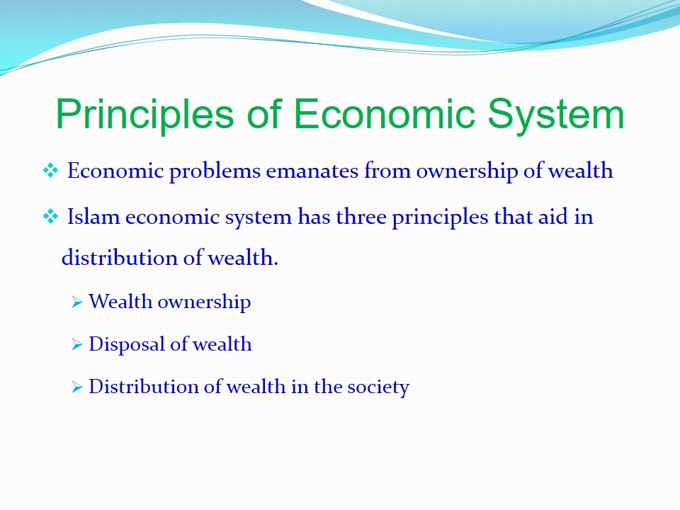 Principles of Economic System