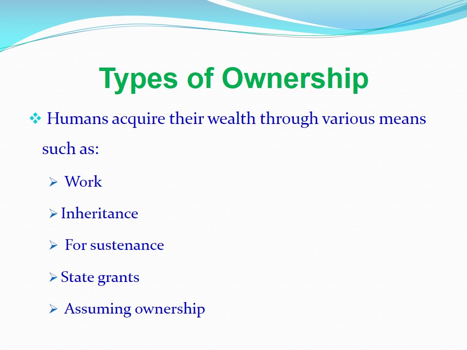 Types of Ownership