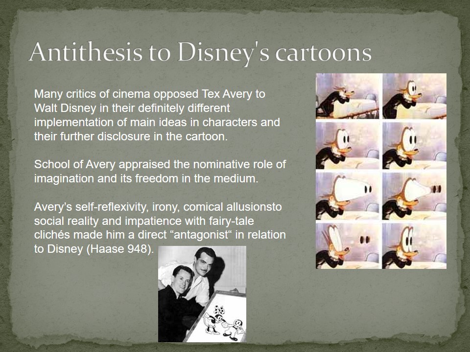 Antithesis to Disney's cartoons