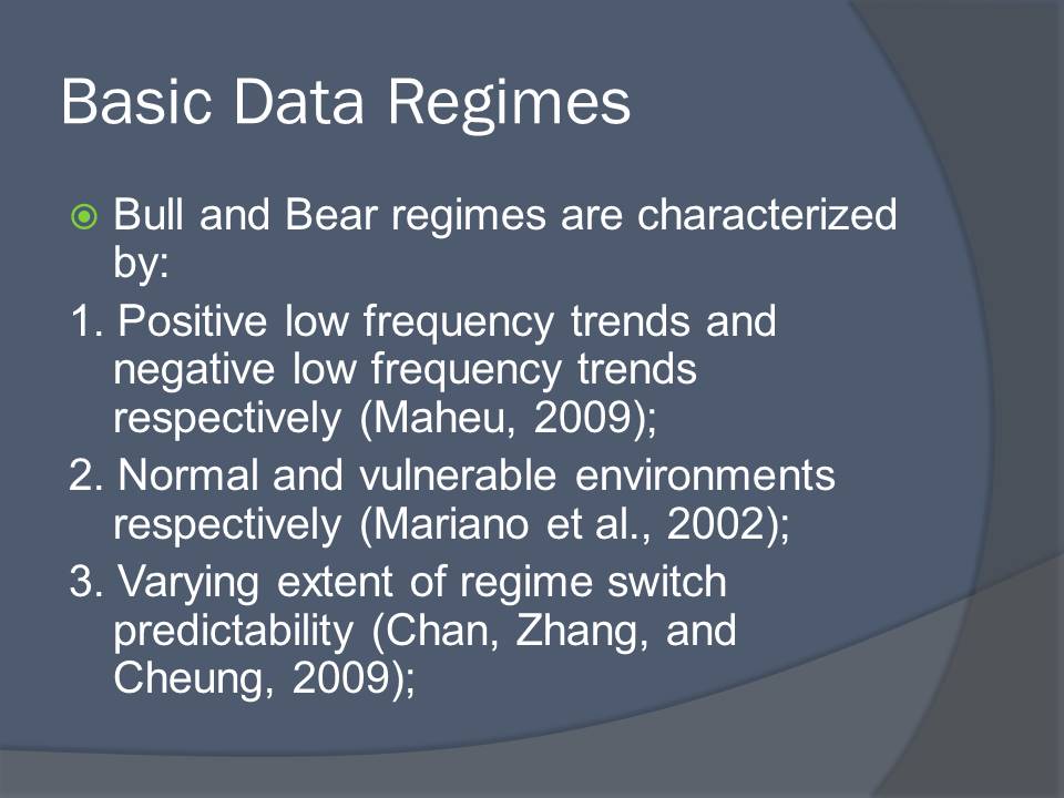 Basic Data Regimes