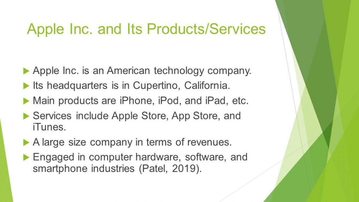 Apple Inc. and Its Products/Services