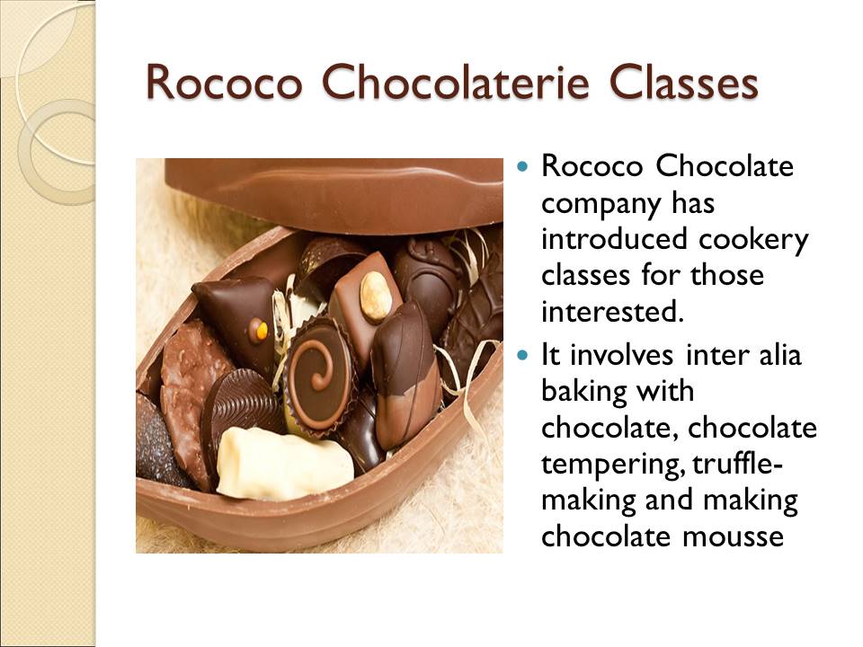 Rococo Chocolaterie Classes