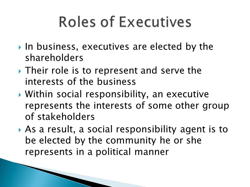 Roles of Executives
