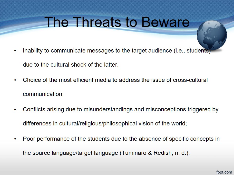 The Threats to Beware