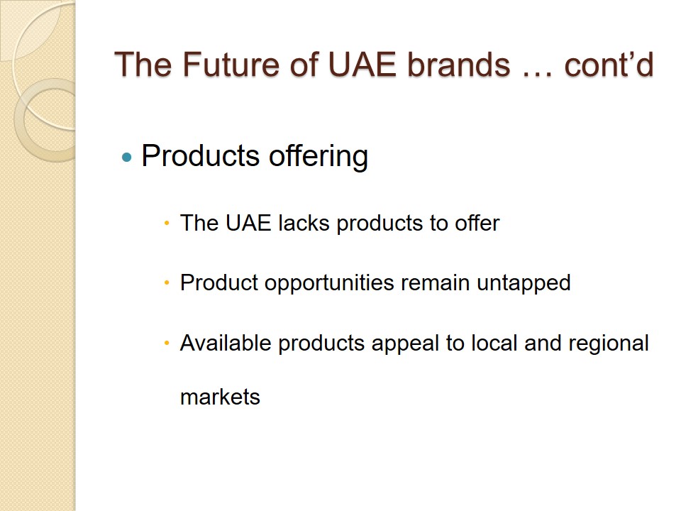 The Future of UAE brands in the global market