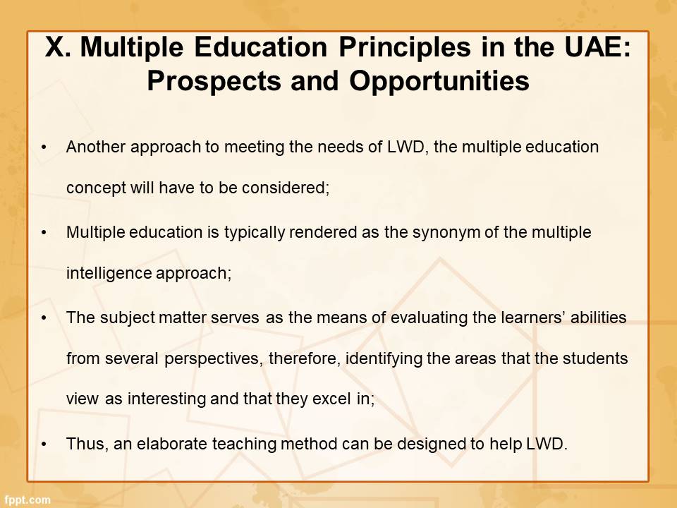Multiple Education Principles in the UAE: Prospects and Opportunities