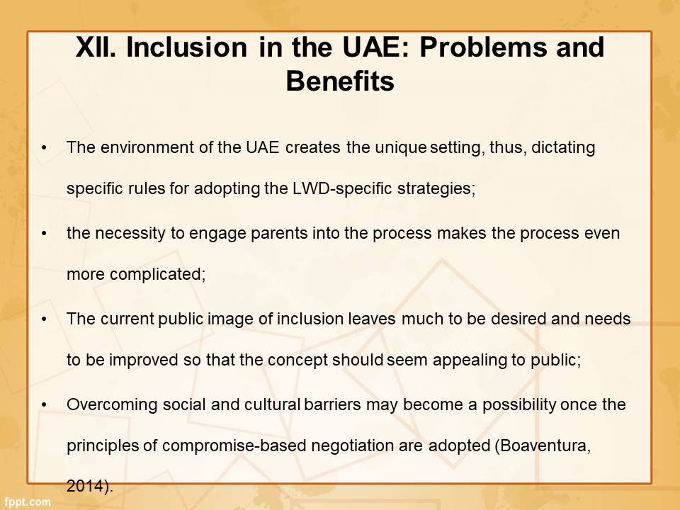 Inclusion in the UAE: Problems and Benefits