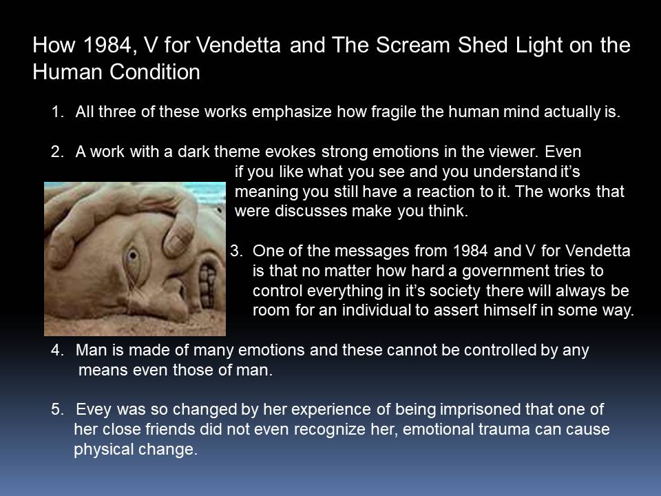 How 1984, V for Vendetta and The Scream Shed Light on the Human Condition