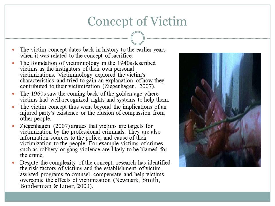 Concept of Victim