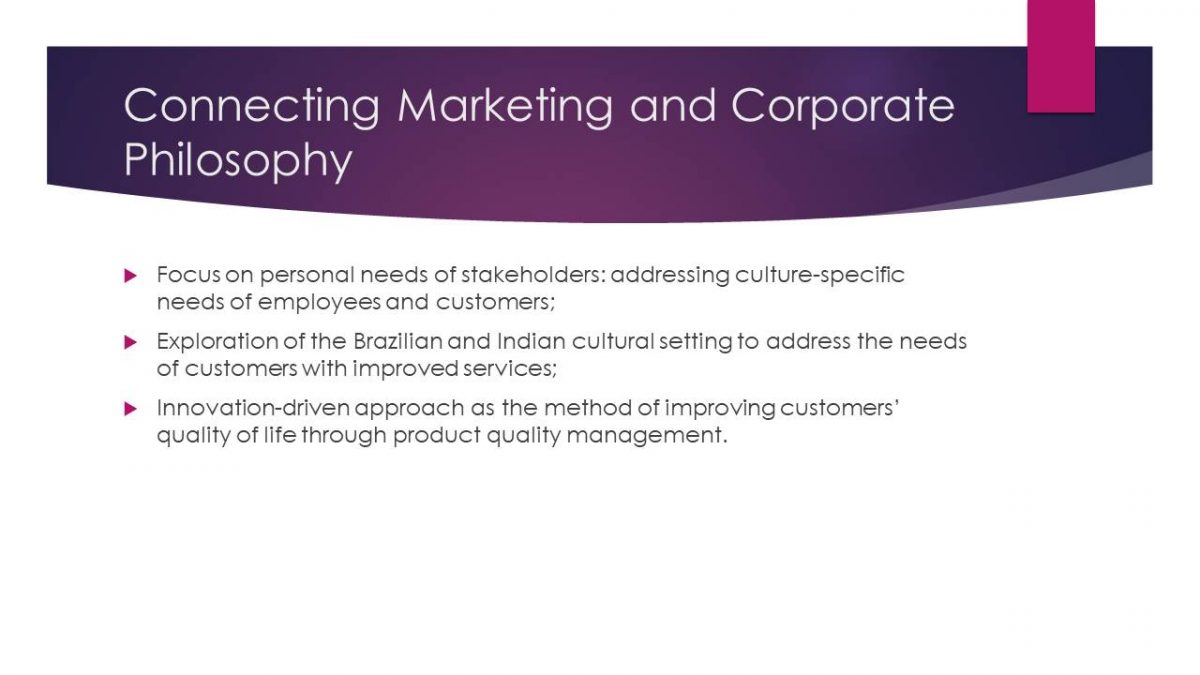 Connecting Marketing and Corporate Philosophy