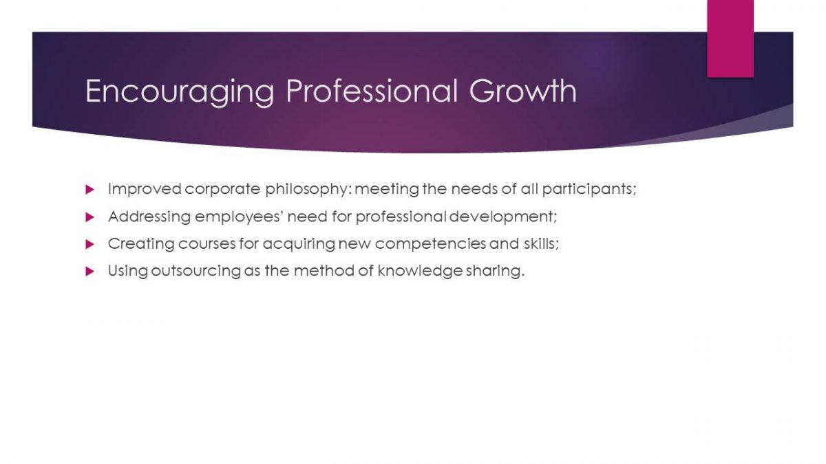 Encouraging Professional Growth