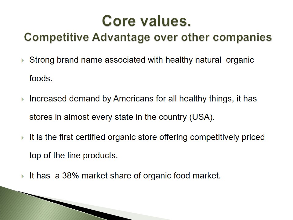 whole foods core values